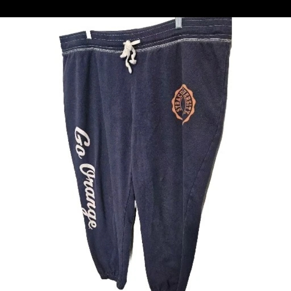 Syracuse University Joggers Sport Norm Grunge Boho Cottage Gym Yoga Run VTG Y2K